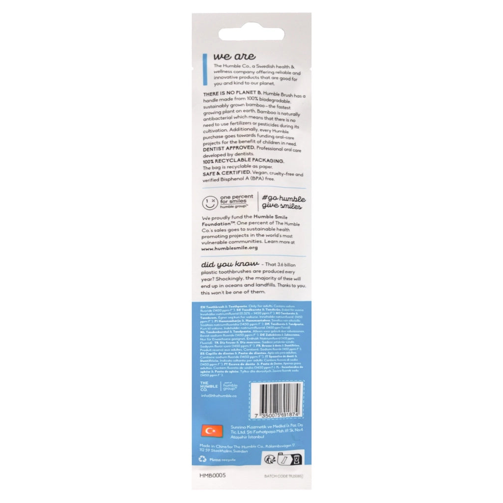 Humble Brush Mini Travel Set (Toothbrush + Toothpaste 7 g)