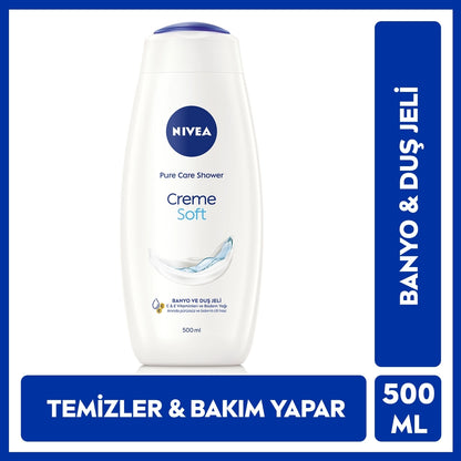 Nivea Creme Soft Creamy Touch Bath and Shower Gel 500 ml