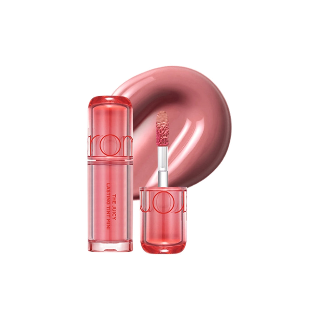 rom&amp;nd The Juicy Lasting Tint Mini Colorful Lip Gloss 02 Guava Beige