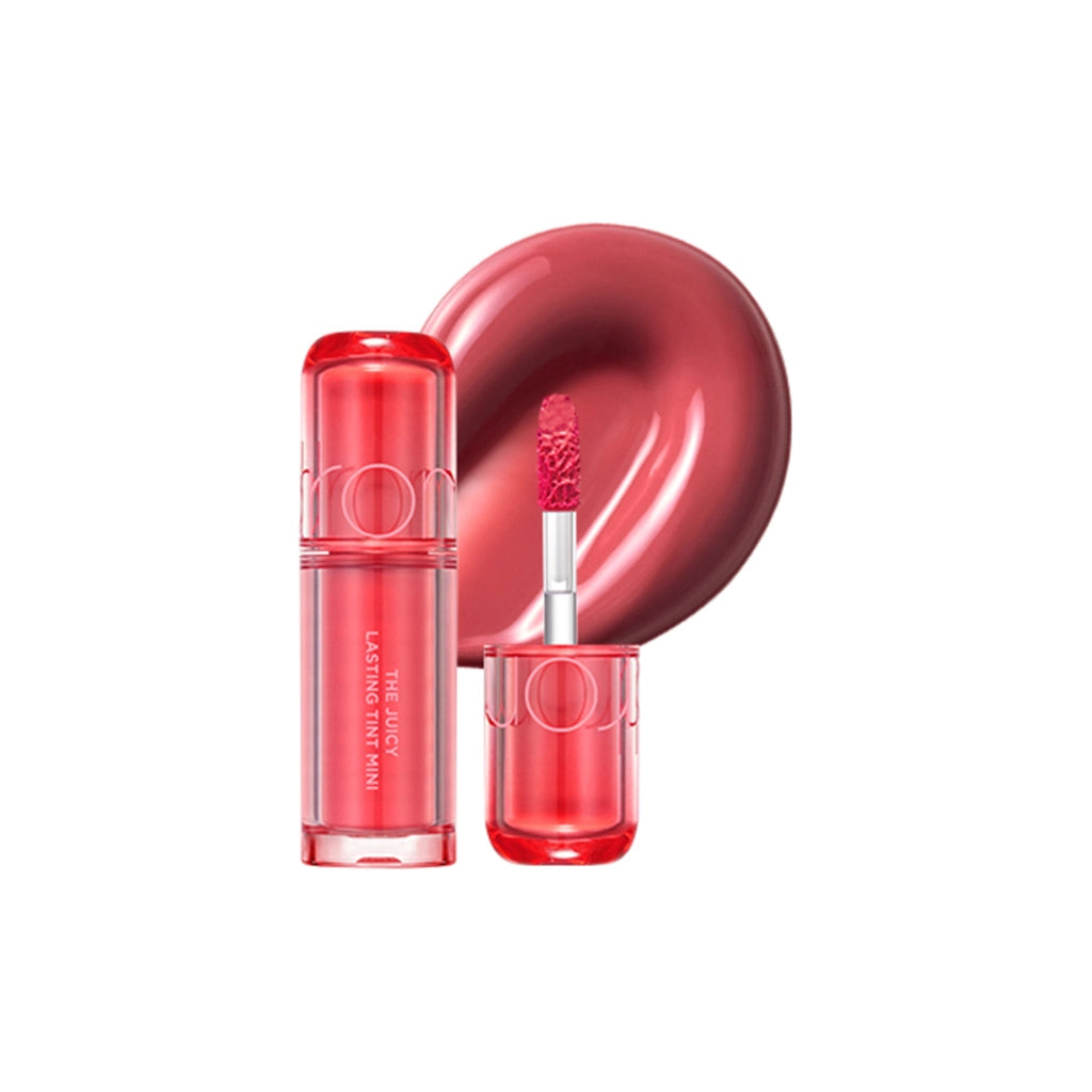 rom&amp;nd The Juicy Lasting Tint Mini Colorful Lip Gloss 02 Guava Beige