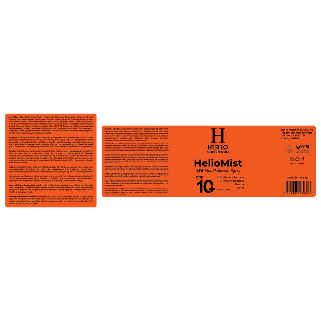 Hoito HelioMist Hair Care Spray That Provides Protection Against the Harmful Effects of the Sun and UV Rays