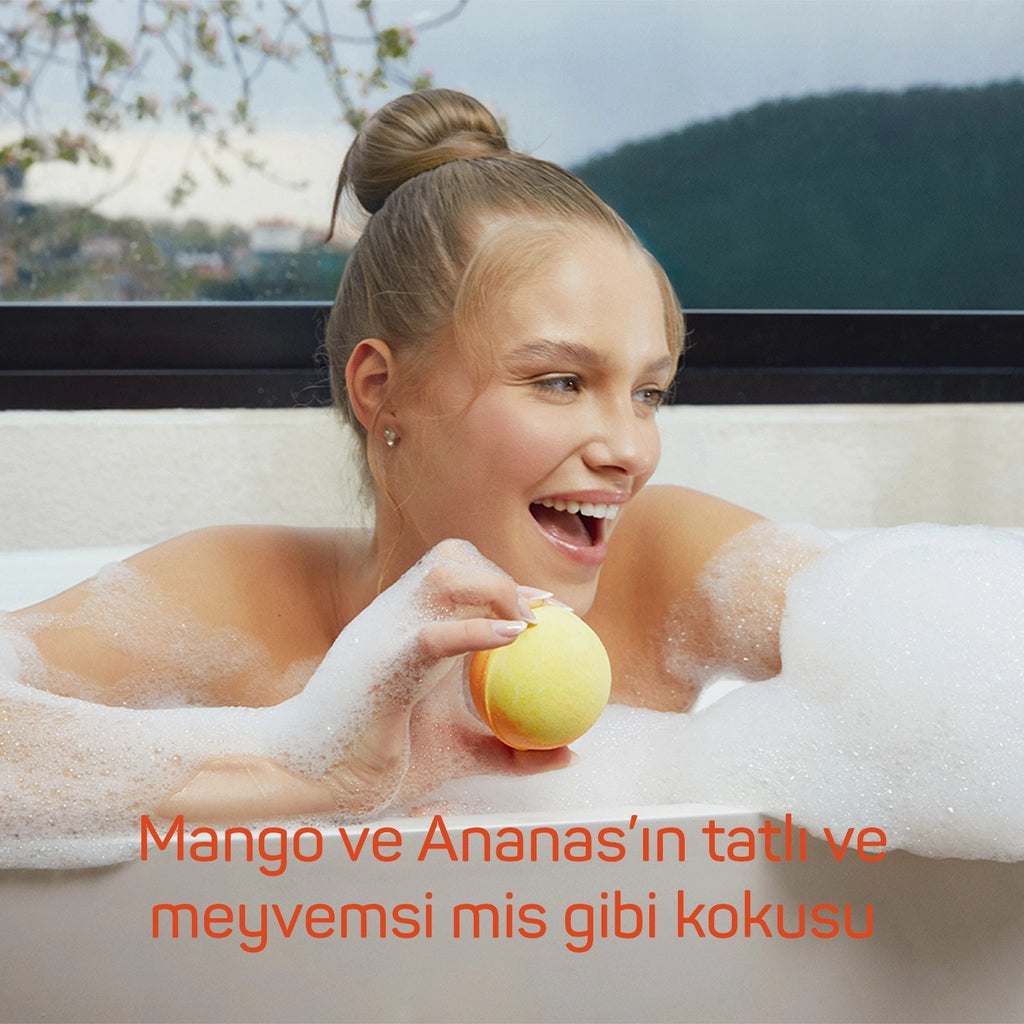 Balmy Bath Ball Mango Pineapple 160 gr