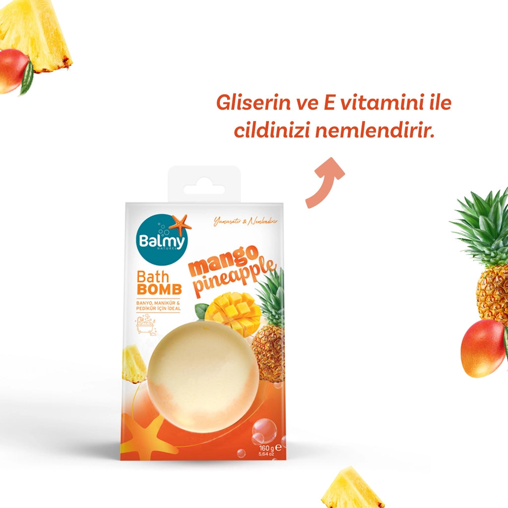 Balmy Bath Ball Mango Pineapple 160 gr
