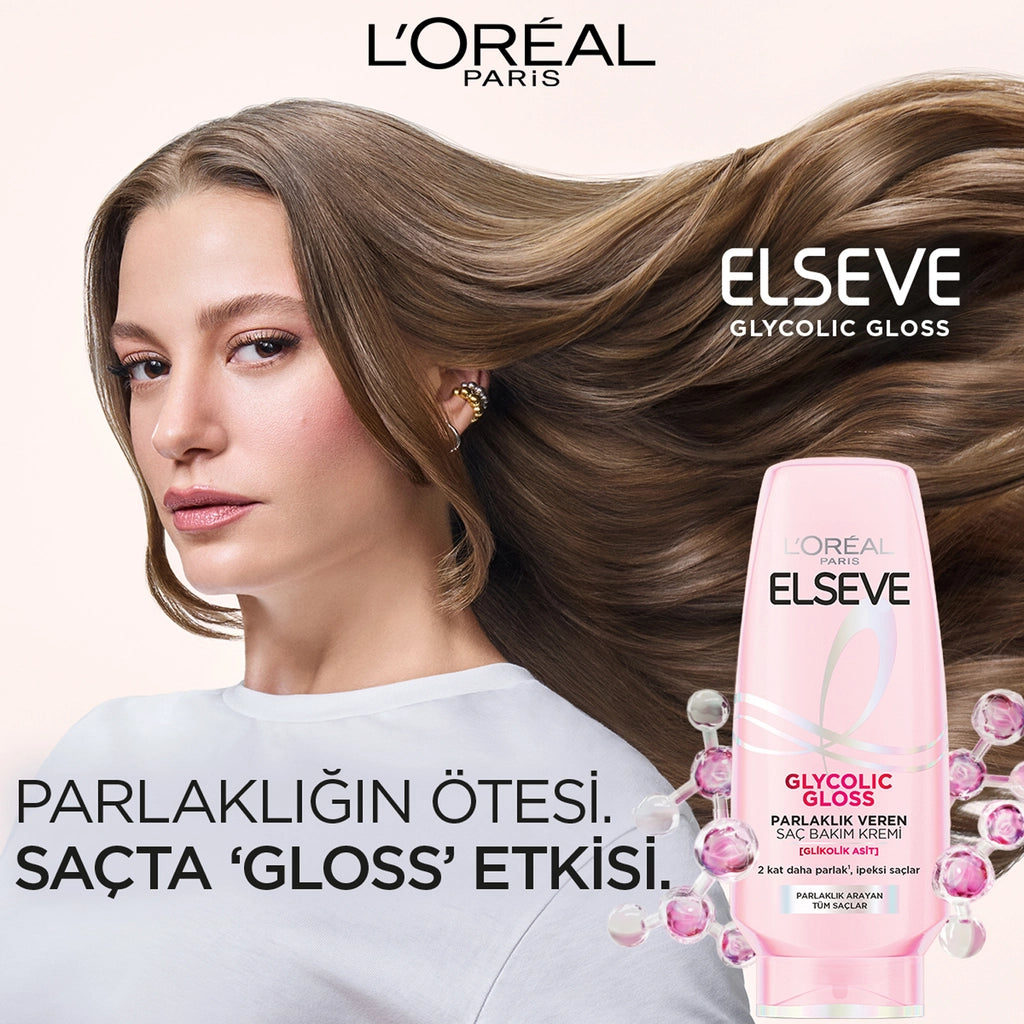 Loreal Paris Elseve Glycolic Gloss Shine Hair Care Cream 250 ml