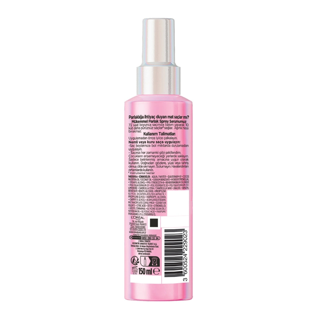 Loreal Paris Elseve Glycolic Gloss Hair Care Spray Serum That Gives Perfect Shine 150 ml