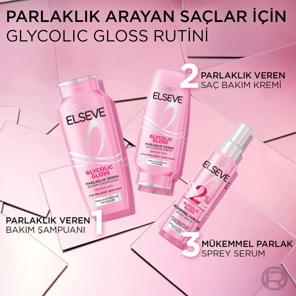 Loreal Paris Elseve Glycolic Gloss Hair Care Spray Serum That Gives Perfect Shine 150 ml