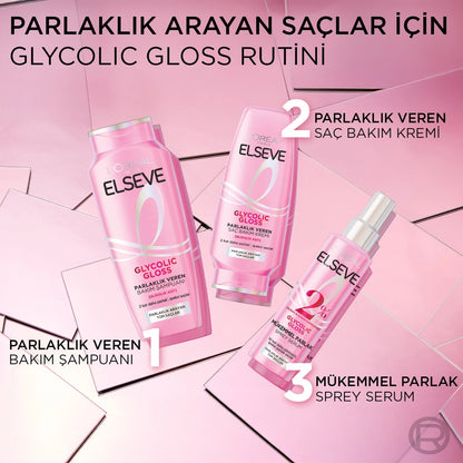 Loreal Paris Elseve Glycolic Gloss Hair Care Spray Serum That Gives Perfect Shine 150 ml