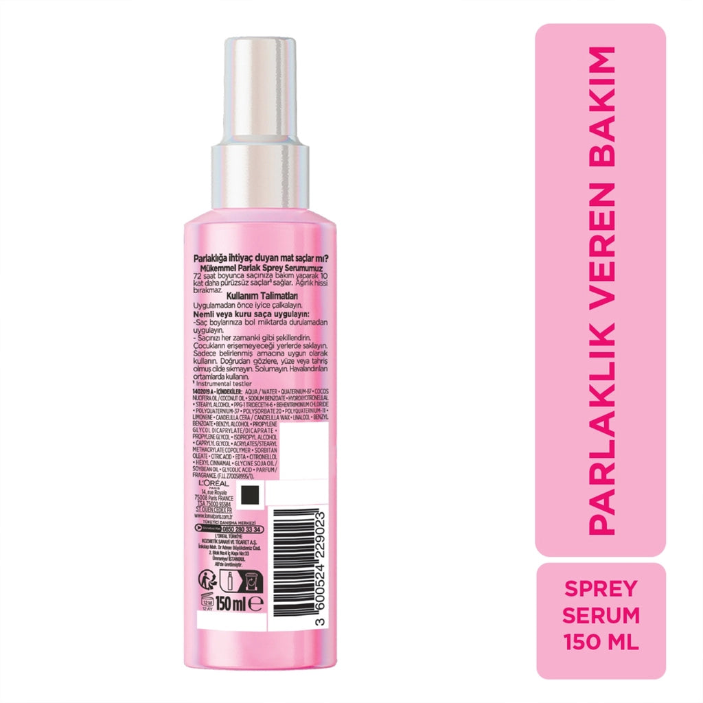 Loreal Paris Elseve Glycolic Gloss Hair Care Spray Serum That Gives Perfect Shine 150 ml