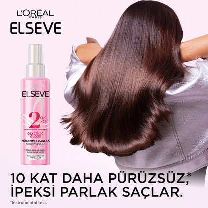 Loreal Paris Elseve Glycolic Gloss Hair Care Spray Serum That Gives Perfect Shine 150 ml