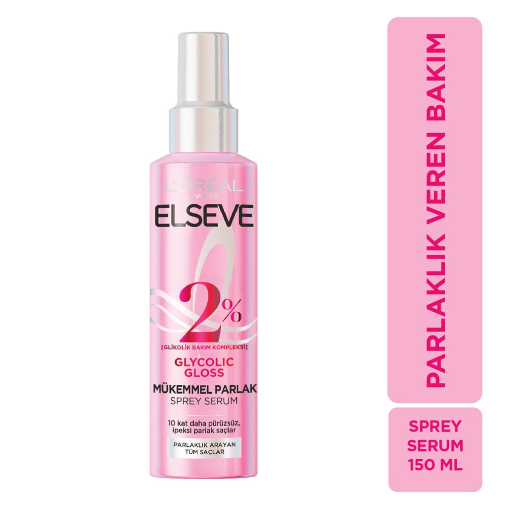 Loreal Paris Elseve Glycolic Gloss Hair Care Spray Serum That Gives Perfect Shine 150 ml