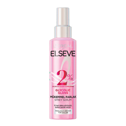 Loreal Paris Elseve Glycolic Gloss Hair Care Spray Serum That Gives Perfect Shine 150 ml
