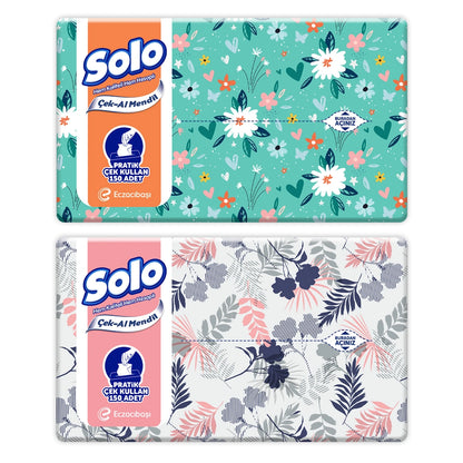 Solo Take Away Wipes 150 Pcs (Assorted)