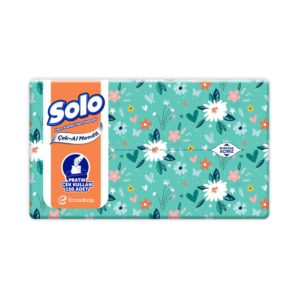Solo Take Away Wipes 150 Pcs (Assorted)