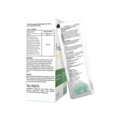 Voop Probiotic Gold Food Supplement 10 Sachets 200mg