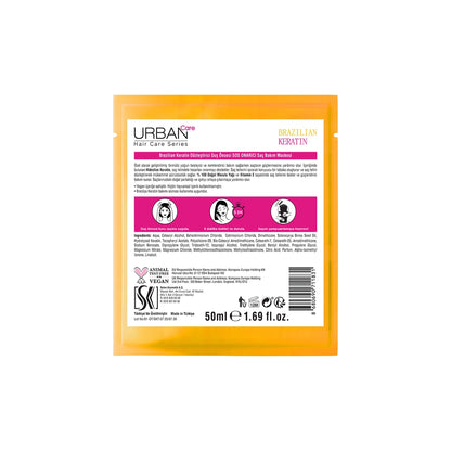Urban Care Brazilian Keratin Straightening Effect Pre-Shower Hair Care Mask 50 ml