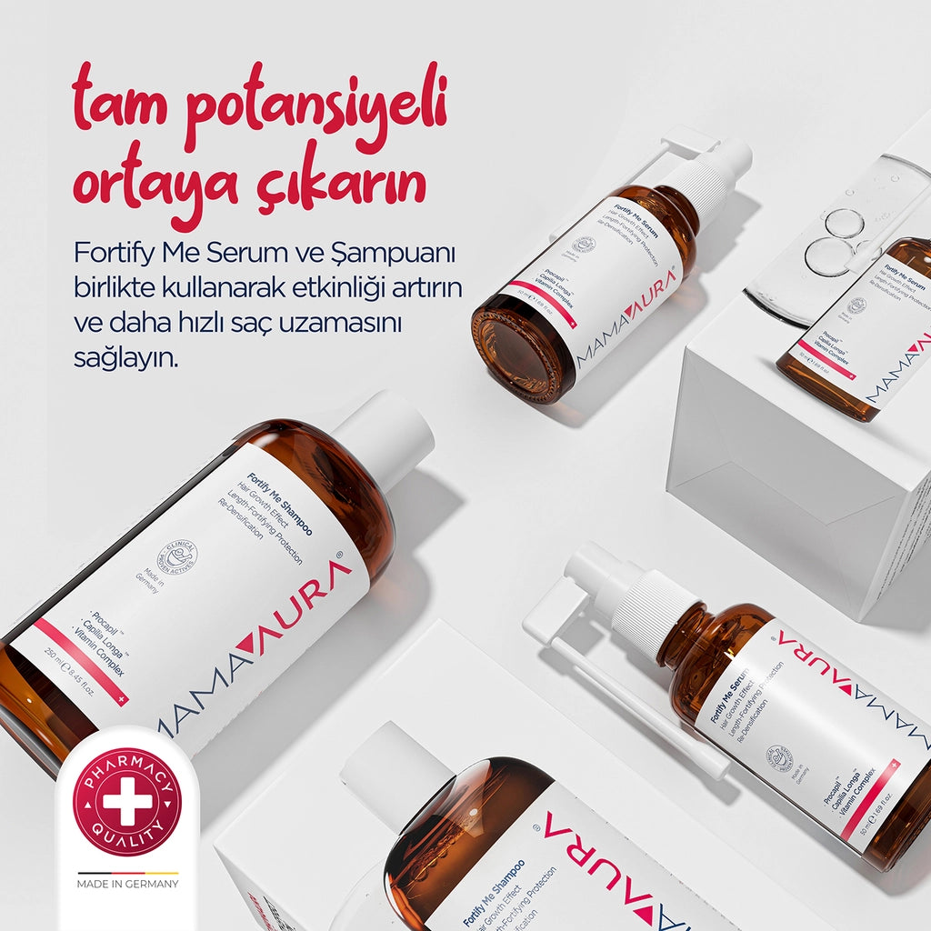 Mamaaura Fortify Me Anti Hair Loss Set (Shampoo 250 ml + Serum 50 ml)