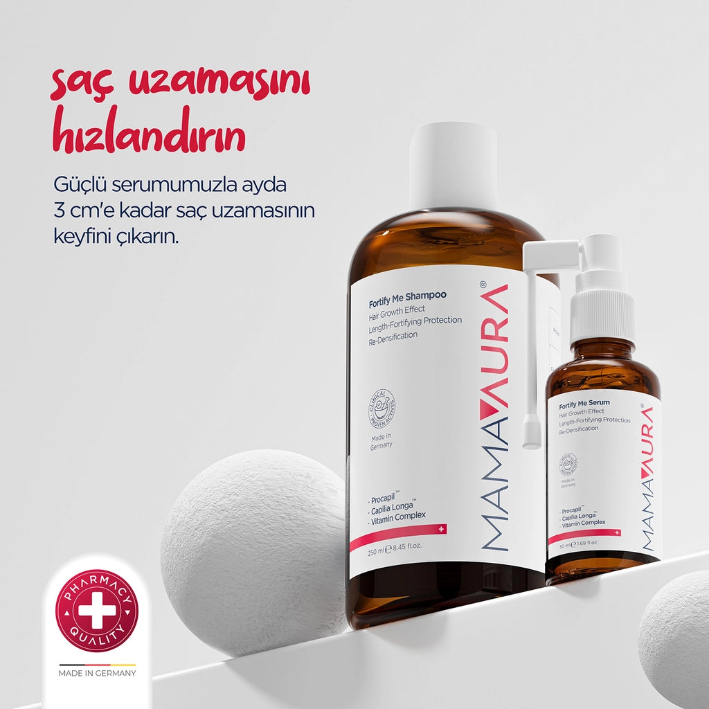 Mamaaura Fortify Me Anti Hair Loss Set (Shampoo 250 ml + Serum 50 ml)