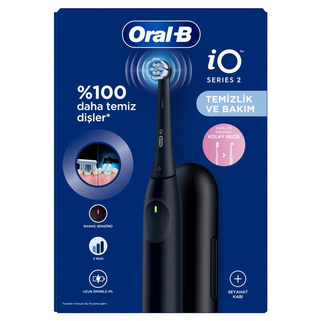Oral-B iO Series 2 Black Toothbrush + Travel Case