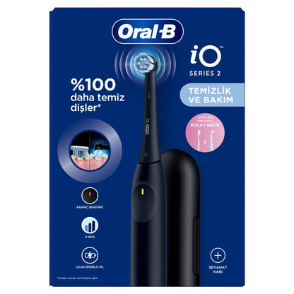 Oral-B iO Series 2 Black Toothbrush + Travel Case