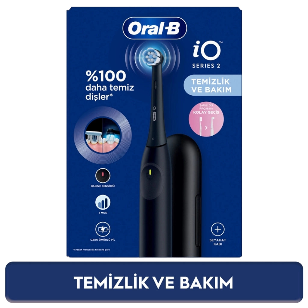 Oral-B iO Series 2 Black Toothbrush + Travel Case