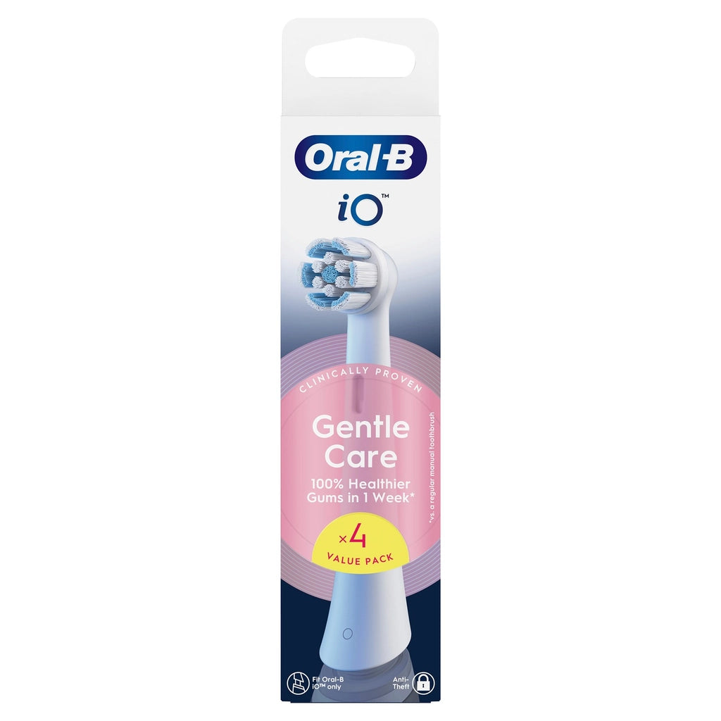 Oral-B iO Gentle Care White Toothbrush Replacement Heads 4 Pieces