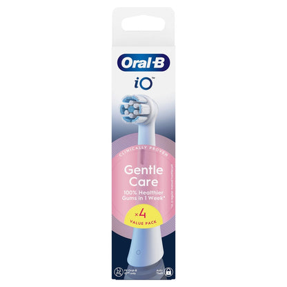 Oral-B iO Gentle Care White Toothbrush Replacement Heads 4 Pieces