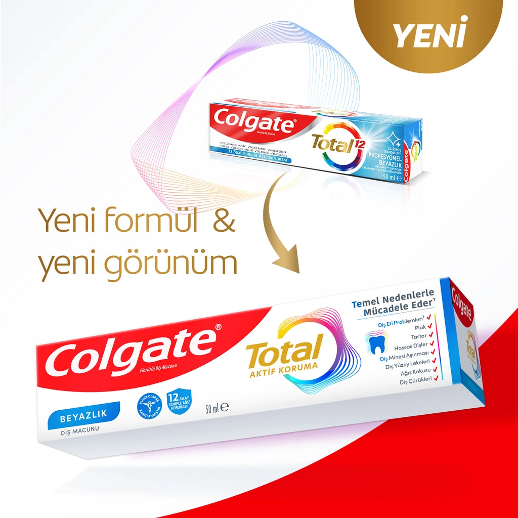 Colgate Total Whitening Toothpaste 50 ml x 2