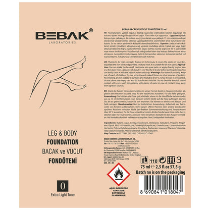 Bebak Leg Foundation Number 0 75 ml