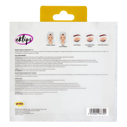 Eklips Makeup Brush Set 7-Piece