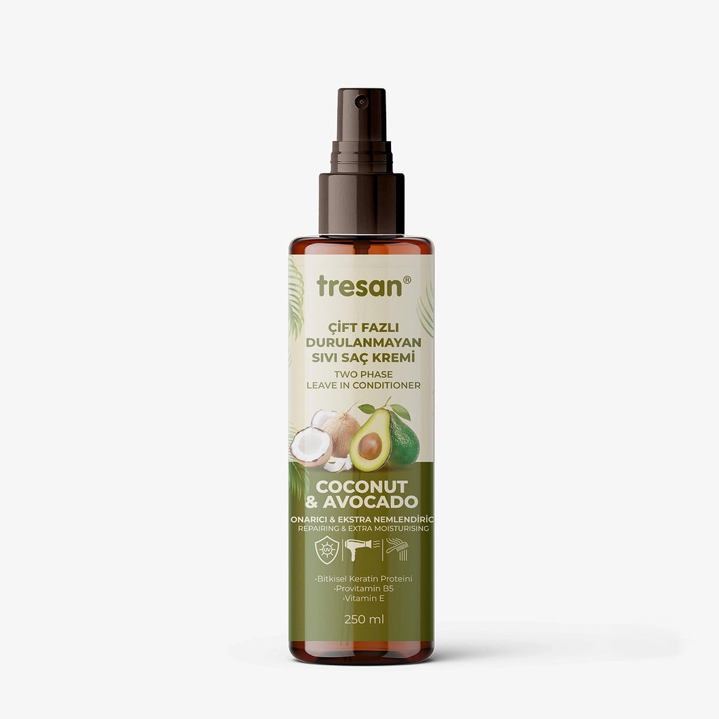 Tresan Coconut &amp; Avocado Repairing and Extra Moisturizing Dual Phase Leave-In Liquid Conditioner