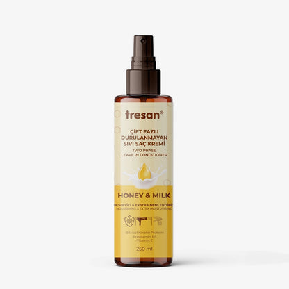 Tresan Honey &amp; Milk Nourishing Extra Moisturizing Dual Phase Leave-In Liquid Conditioner 250 ml