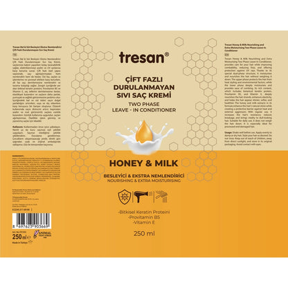 Tresan Honey &amp; Milk Nourishing Extra Moisturizing Dual Phase Leave-In Liquid Conditioner 250 ml