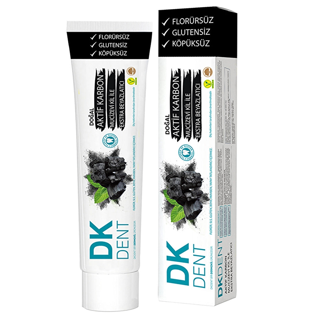 DK Dent Activated Carbon &amp; Clay Toothpaste 75 ml