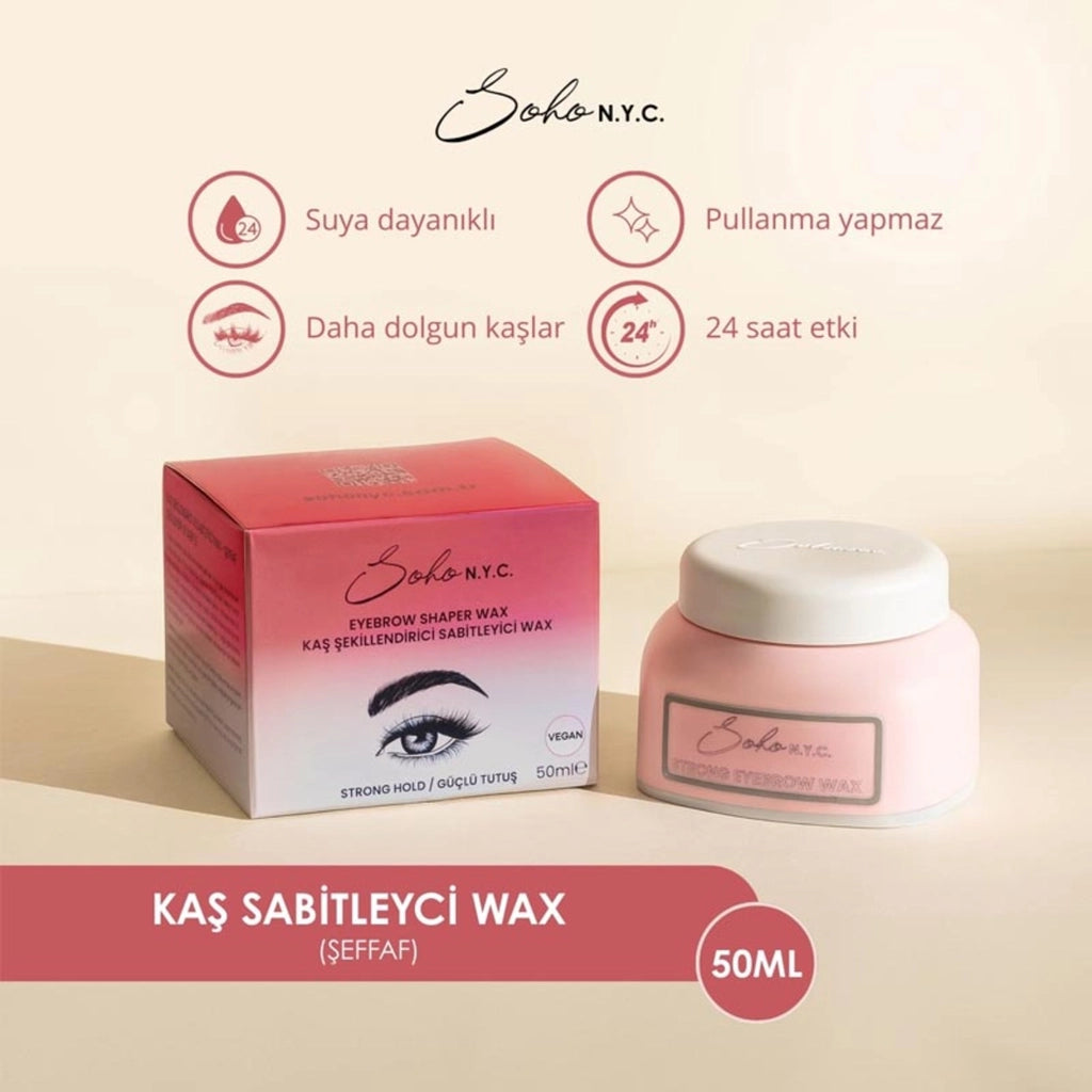 Soho N.Y.C. Eyebrow Shaping Stabilizer Wax Transparent 50 ml