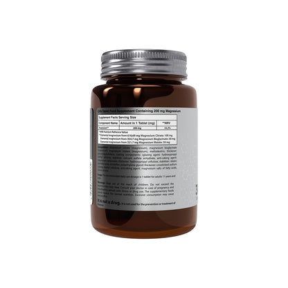 Qlife Magnesium Trible Function Food Supplement 30 Tablets 200mg