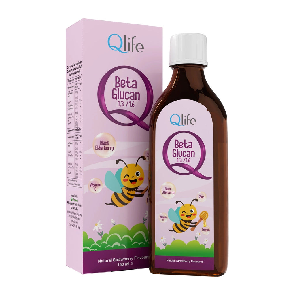 Qlife Sambucus &amp; Beta Glucan Syrup Food Supplement 150 ml