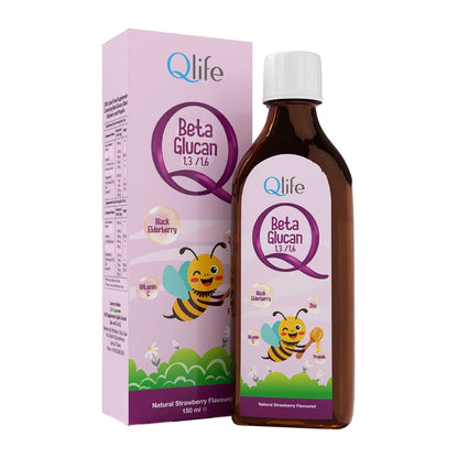 Qlife Sambucus &amp; Beta Glucan Syrup Food Supplement 150 ml