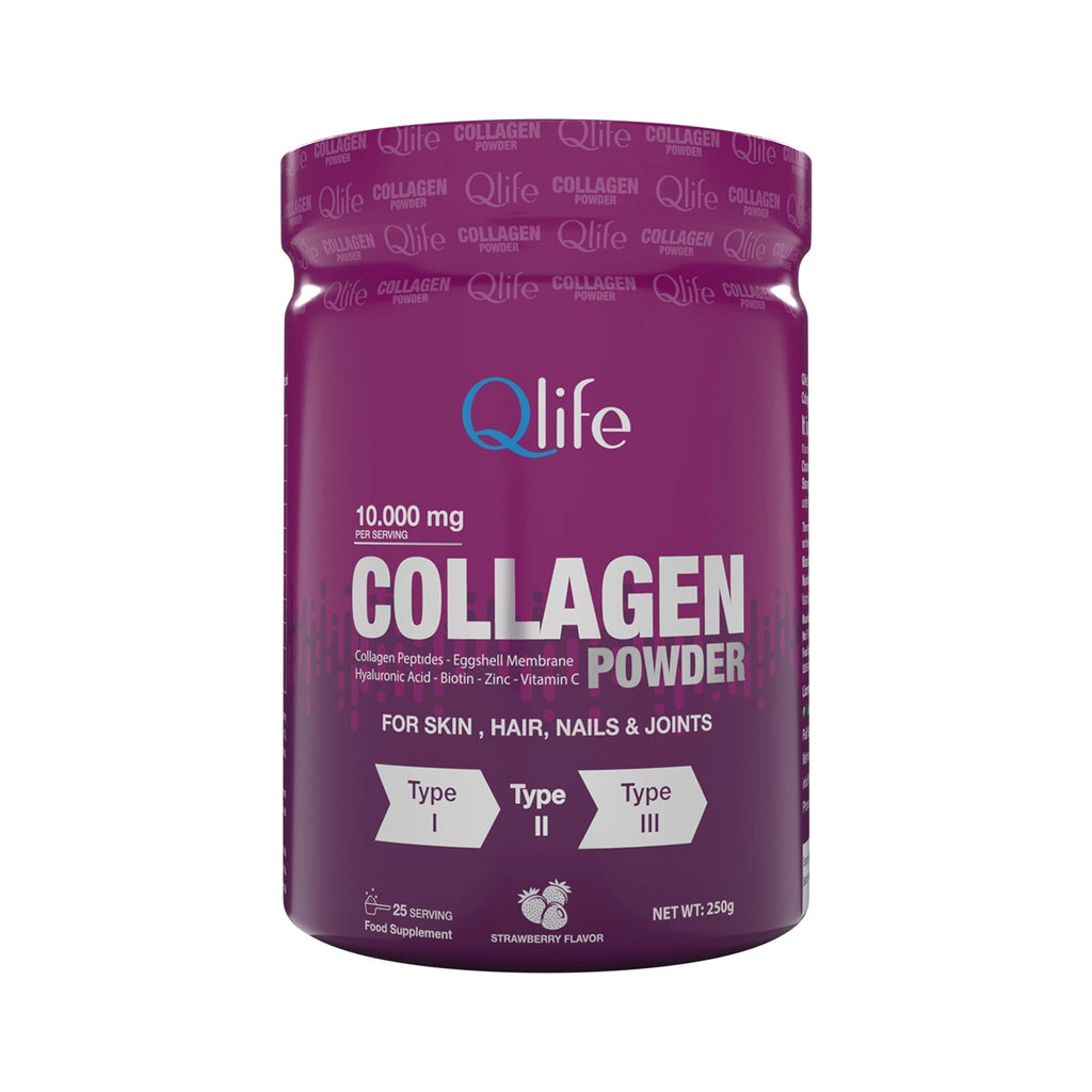 Qlife Collagen Powder Type 1-2-3 Food Supplement 250 gr