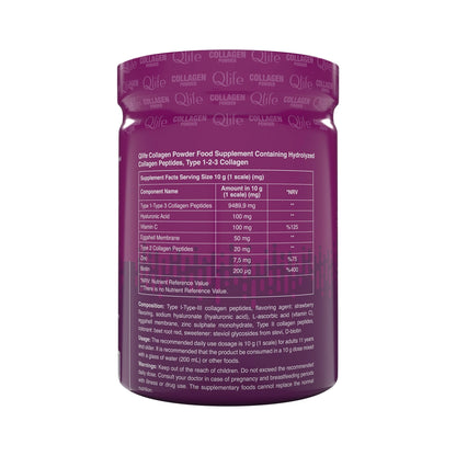 Qlife Collagen Powder Type 1-2-3 Food Supplement 250 gr