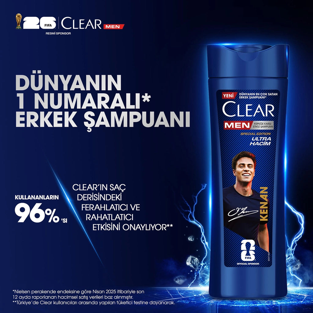 Clear Men Legends Kenan Yıldız Ultra Volume Shampoo 350 ml