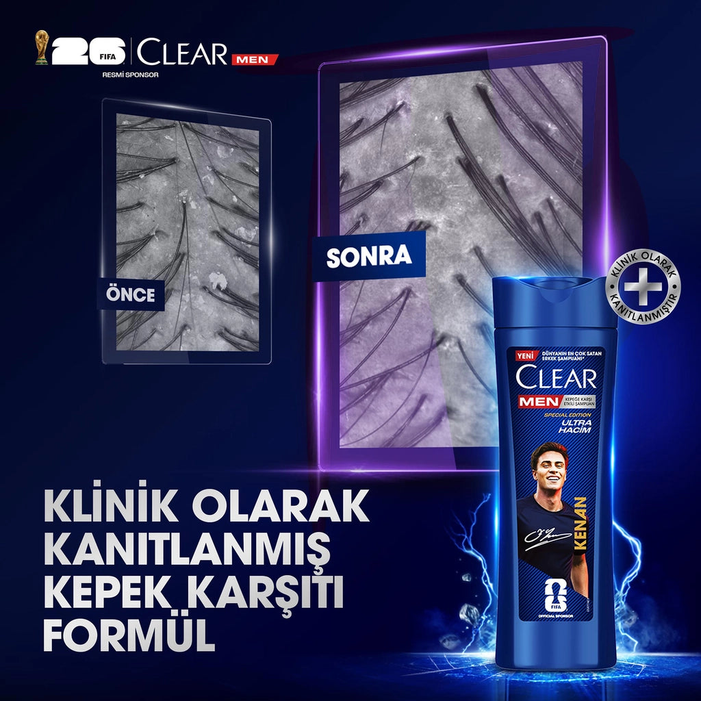 Clear Men Legends Kenan Yıldız Ultra Volume Shampoo 350 ml