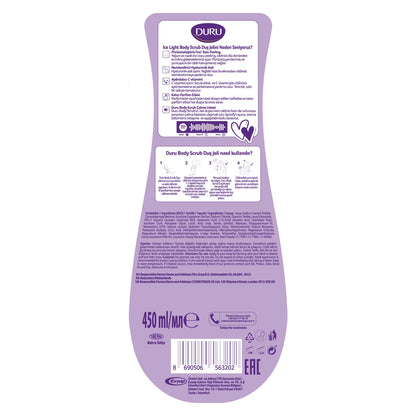 Duru Body Scrub Shower Gel Ice Light 450 ml