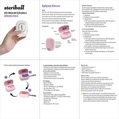 Steriball Smart Protection Device for Toothbrushes (White)
