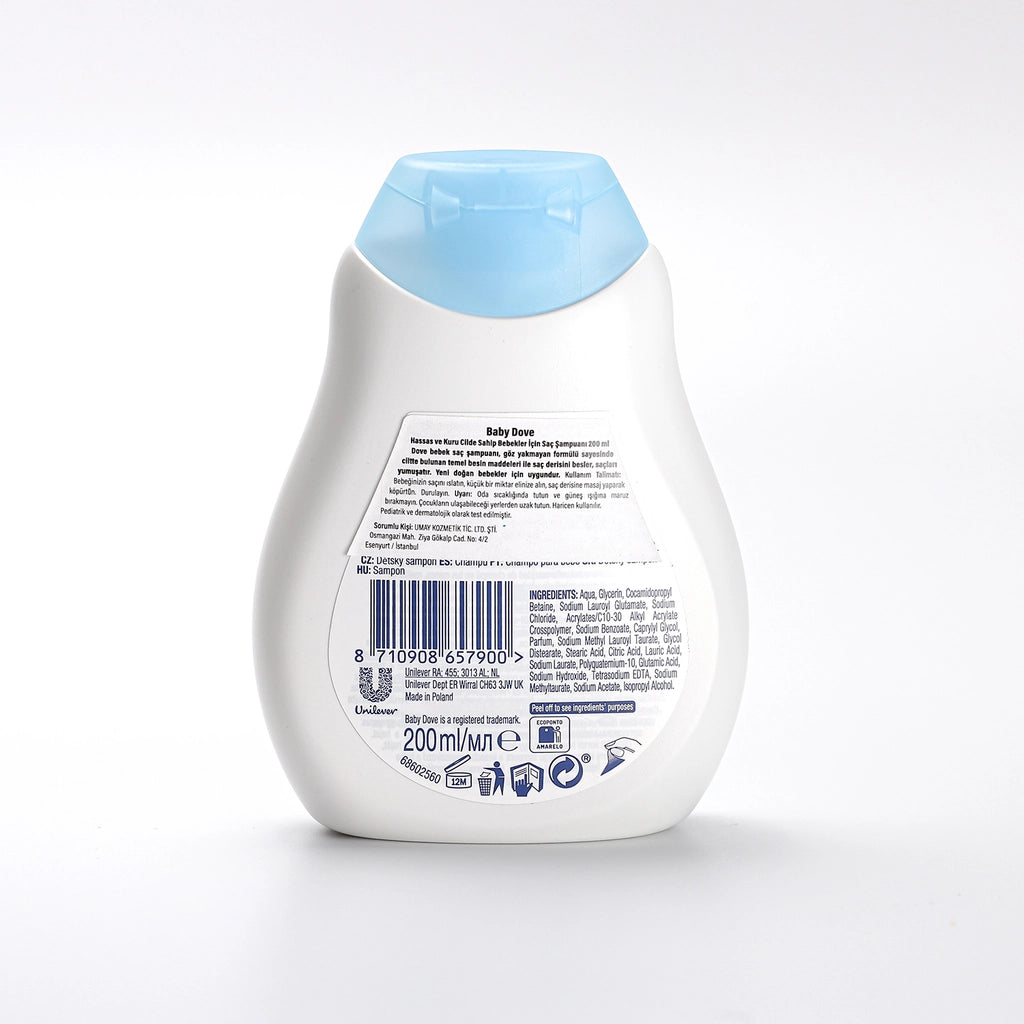 Dove Baby Natural Prebiotic, Eye-Free, Sulfate-Free Moisturizing Baby Shampoo 200 ml