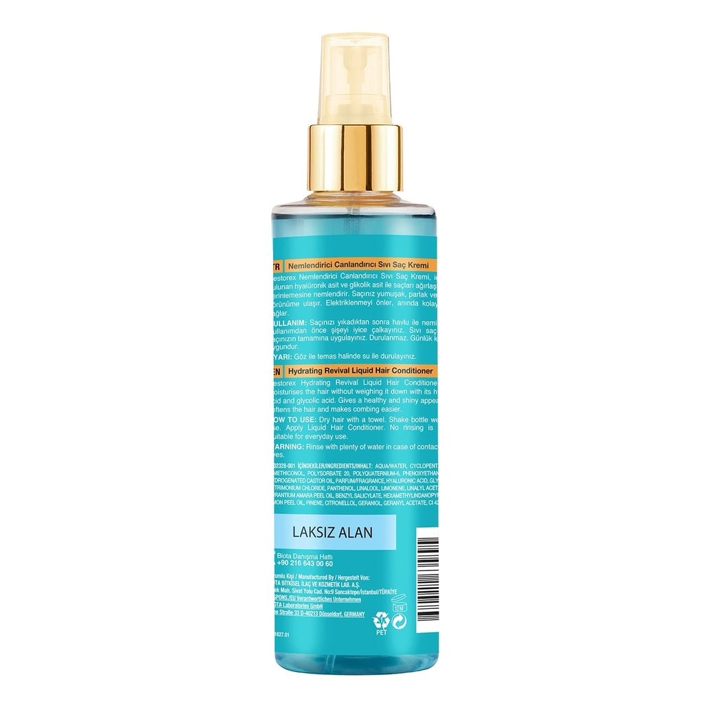 Restorex Hyaluronic &amp; Glycolic Acid Moisturizing Revitalizing Liquid Conditioner 200 ml