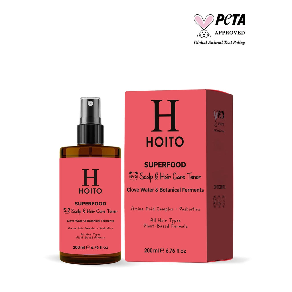 Hoito Superfood Anti-Hair Loss Clove Water &amp; Posbiotic Hair &amp; Scalp Care Tonic 200 ml