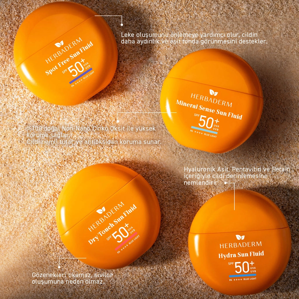 Herbaderm Spot Free Sun Fluid 50+SPF Matte Finish Liquid Sunscreen Cream 40 ml