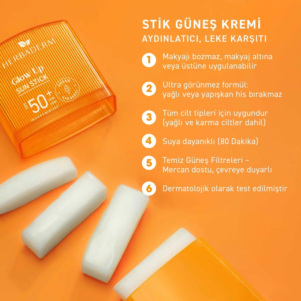 Herbaderm Glow Up 50+SPF Sun Stick 19 gr