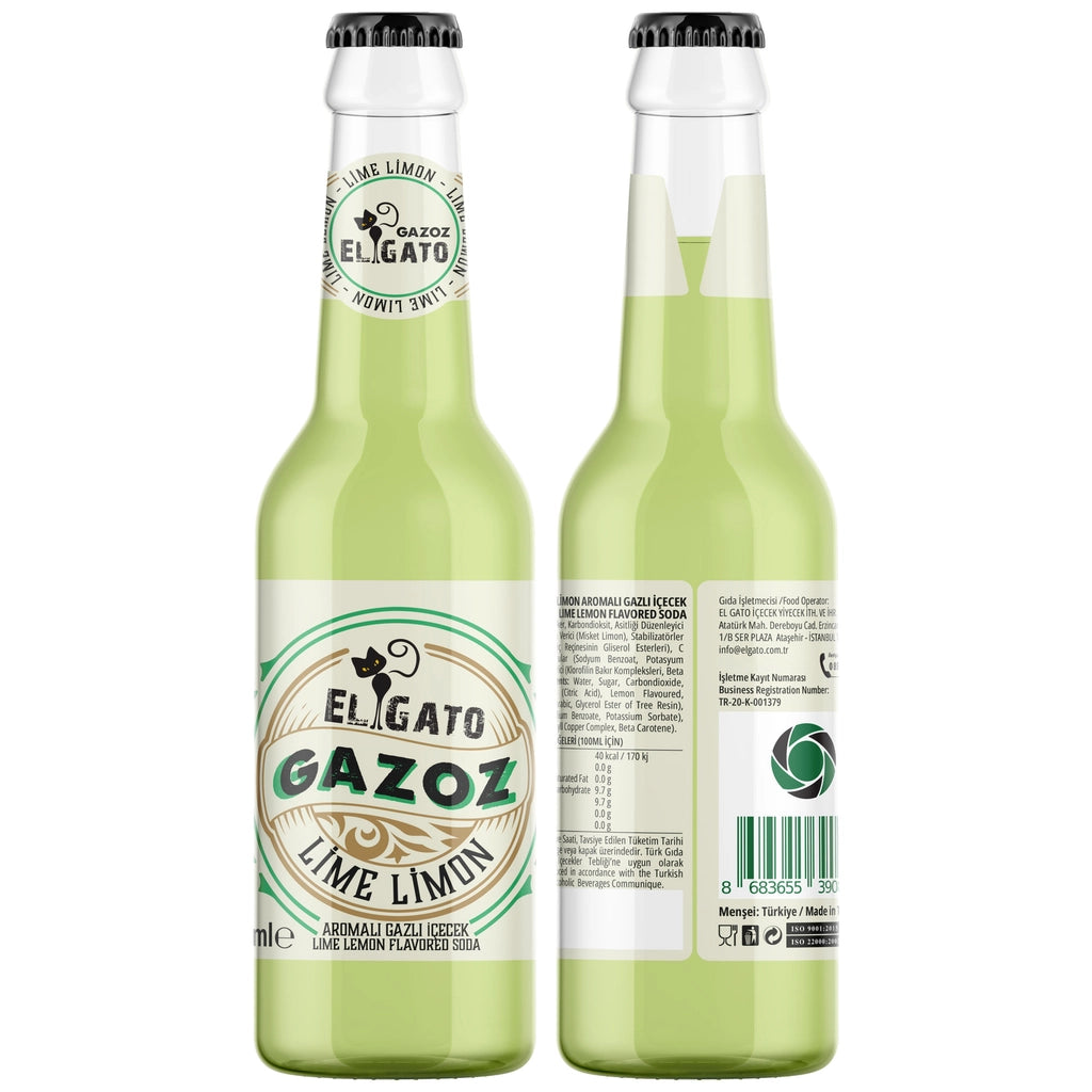 El Gato Lime Lemon Flavored Soda 250 ml