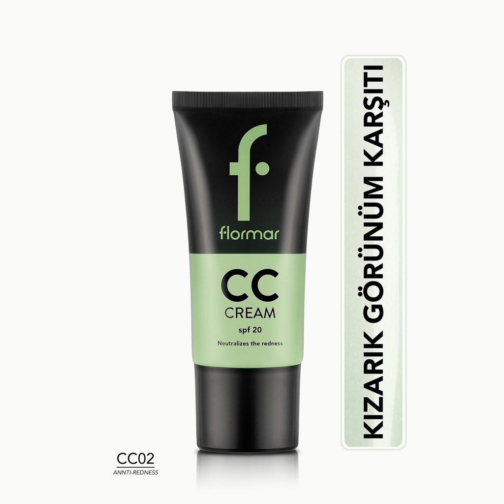 Flormar Red Scar and Redness Hiding CC Cream CC02 Anti Redness 35 ml